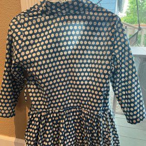 Three-quarter sleeve Polka Dot Blouse